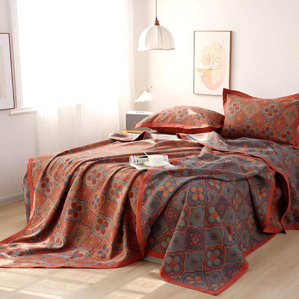Cotton Reversible Coverlet Embroidery Design