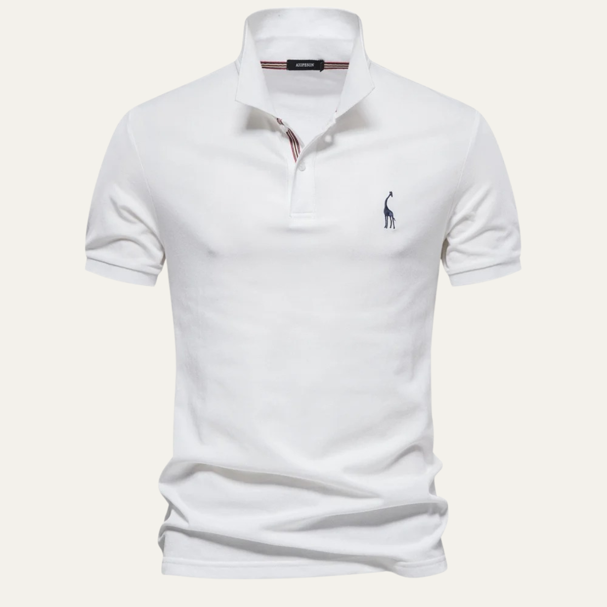 Men's Cotton Polo Shirt Classic White - Vonnera
