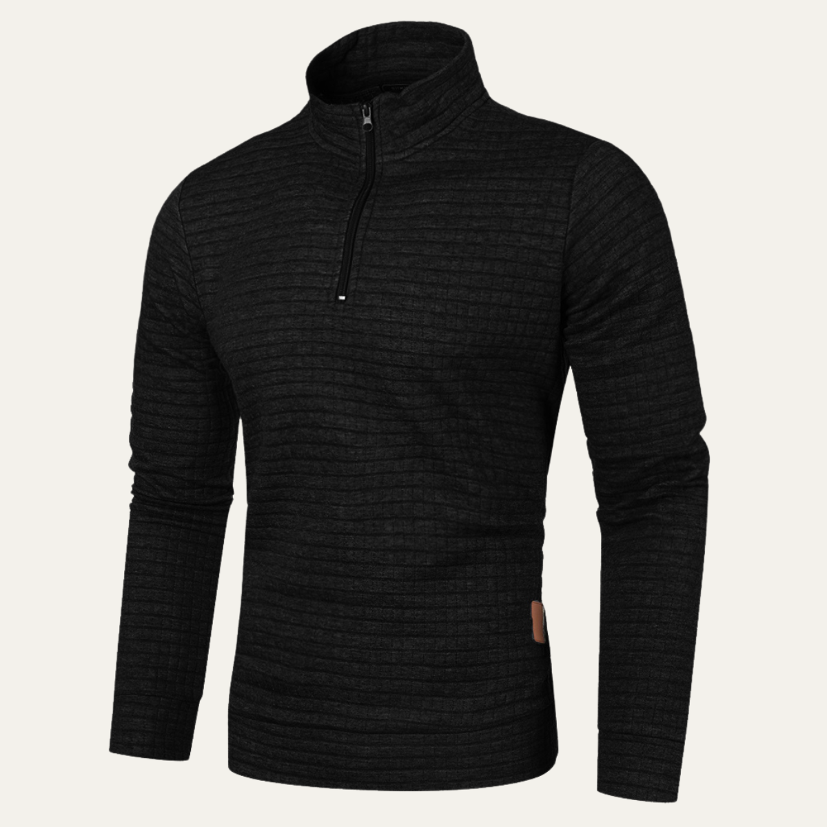 Men's Casual Quarter Zip Sweater Lightweight