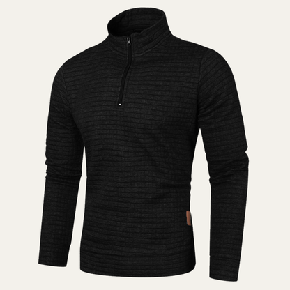 Men's Casual Quarter Zip Sweater Lightweight