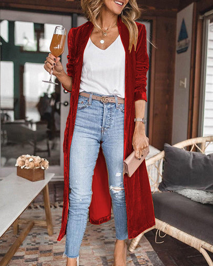 Women's Long Cardigan Lightweight Duster Coat