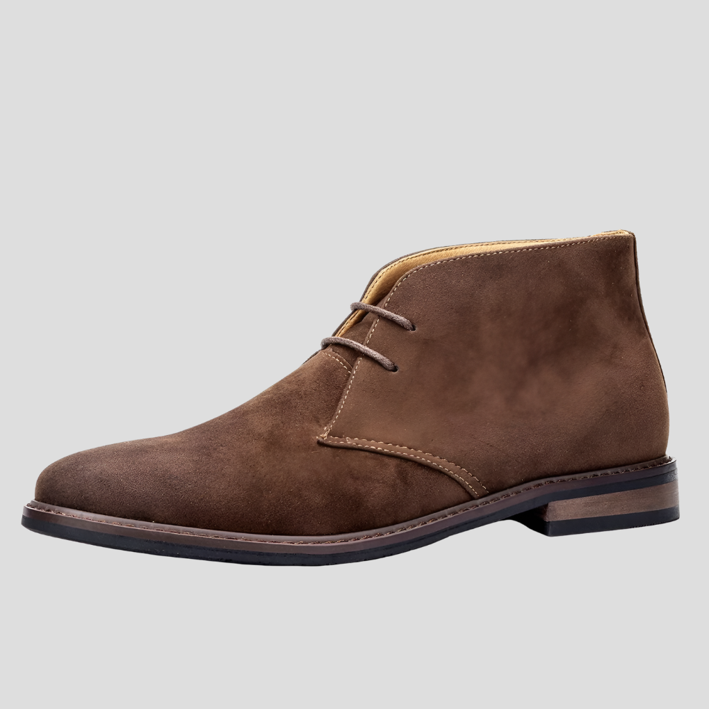 Men's Desert Boots Vintage Style Leather Brown