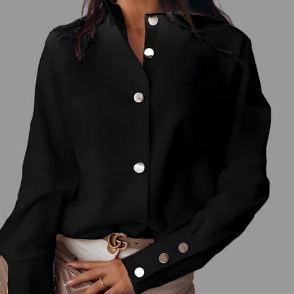 Women's Puffer Shirt Button Down Casual - Vonnera