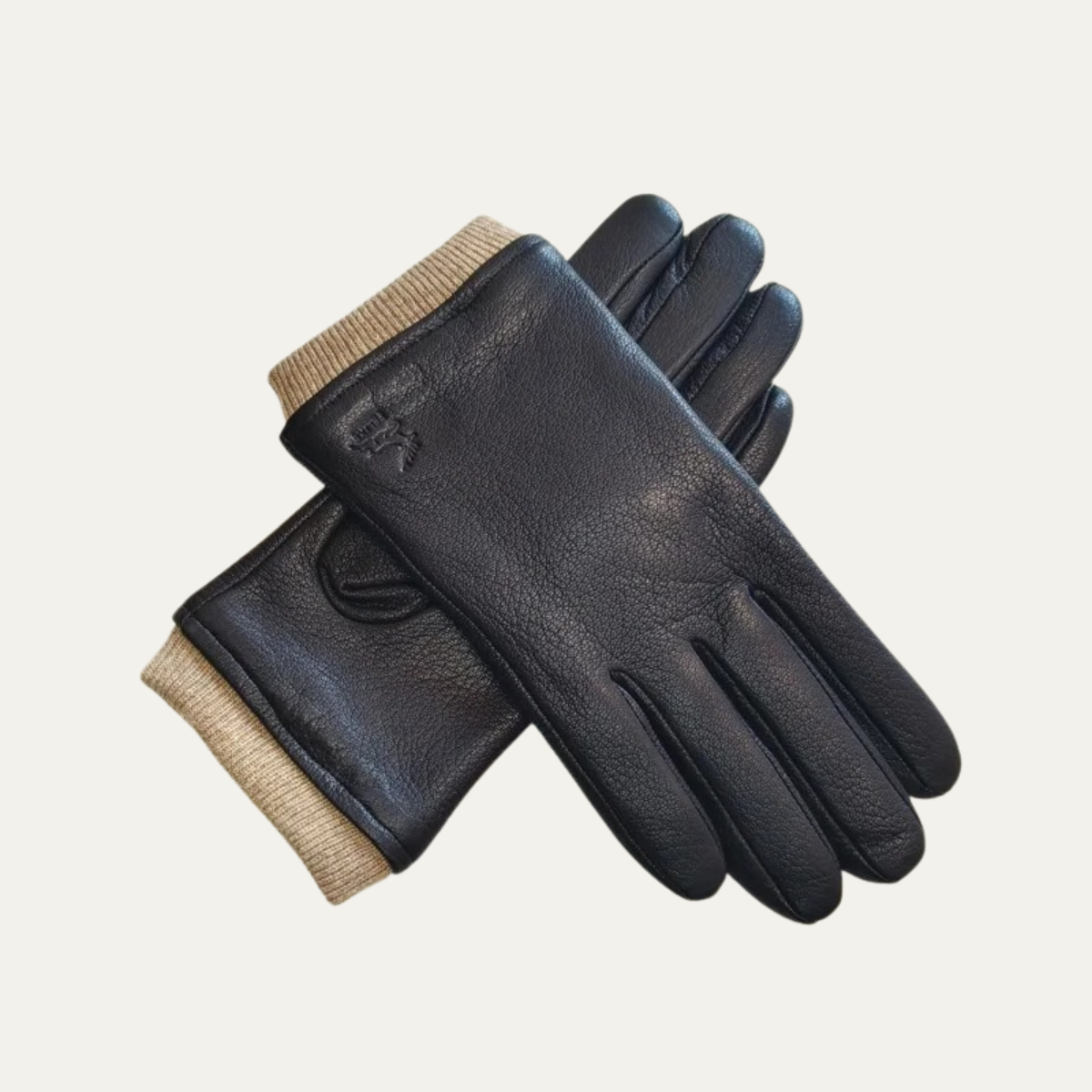Men's Leather Wool Lined Driving Gloves - Vonnera