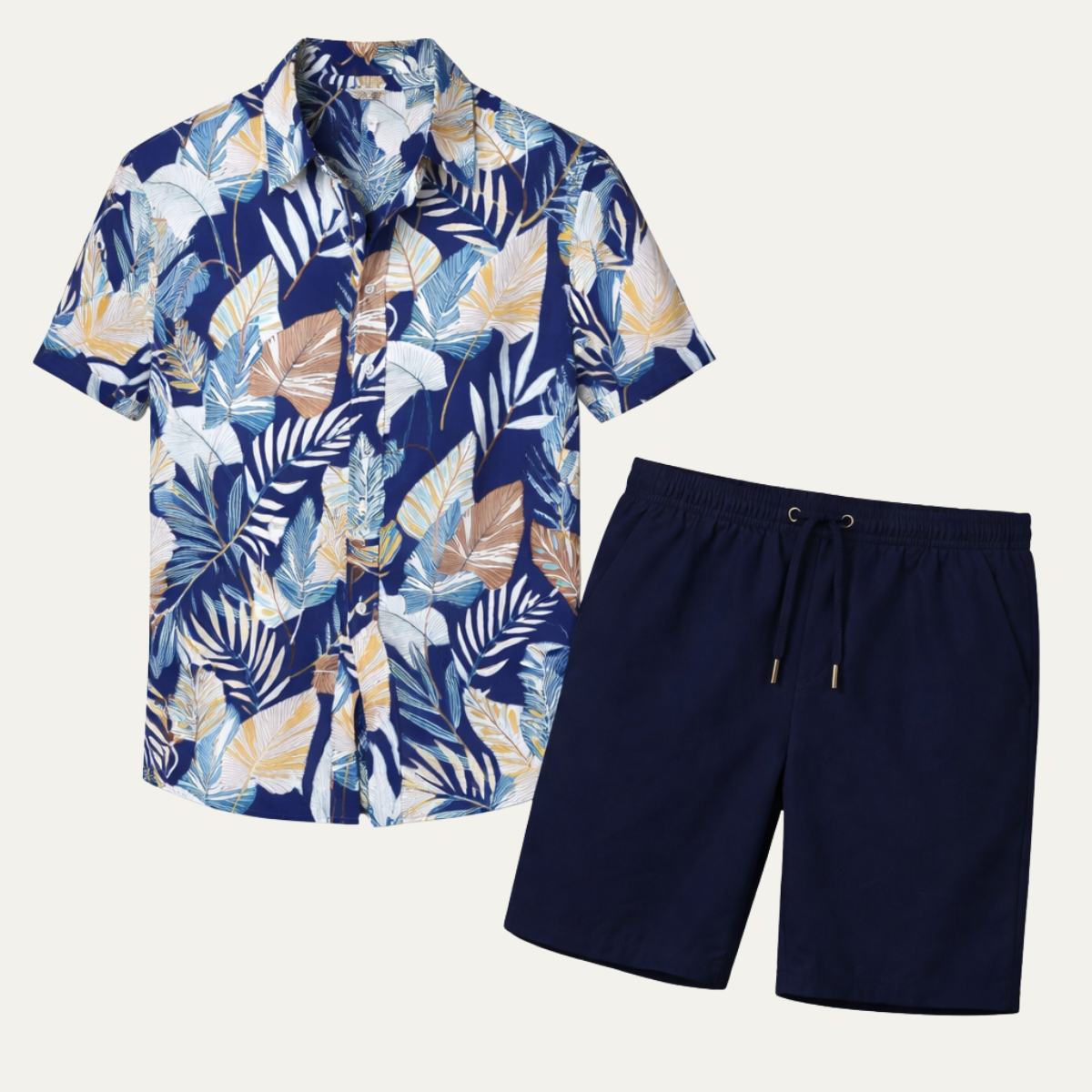 Men's Tropical Shirt And Shorts Set Casual - Vonnera