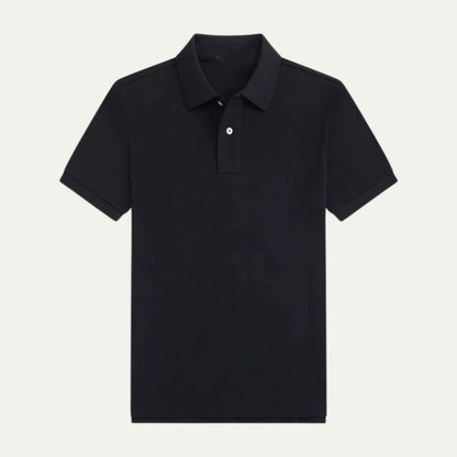 Men's Classic Polo Shirt Solid Relaxed Fit - Vonnera