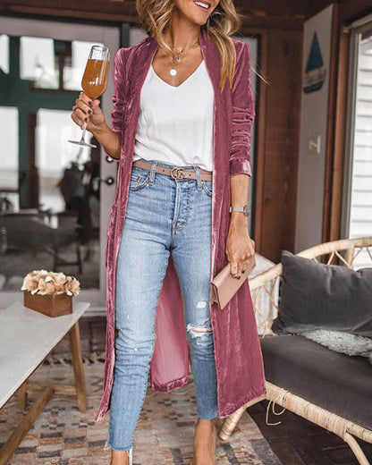 Women's Long Cardigan Lightweight Duster Coat
