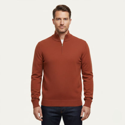 Men's Modern Quarter Zip Sweater
