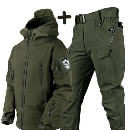 Men's Tactical Hooded Jacket And Cargo Pants Set - Vonnera