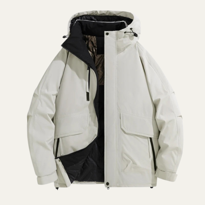 Urbino Men's Waterproof Hooded Jacket Thickened Casual - Vonnera