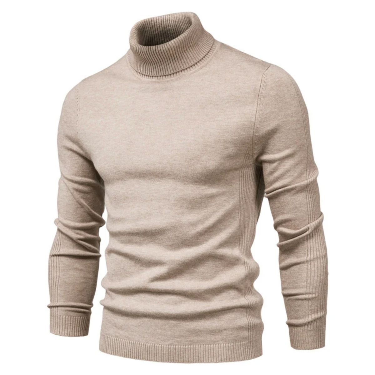 Men's Turtle Neck Henley Sweater