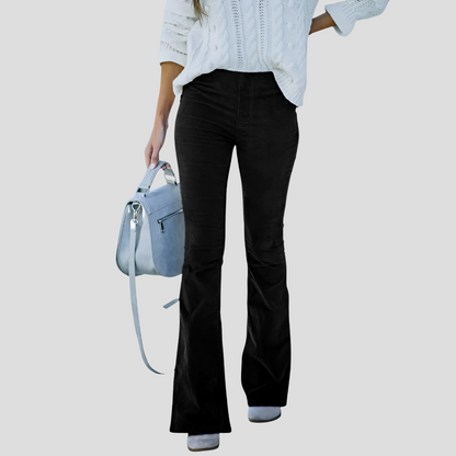 Women's High Waist Corduroy Pants - Vonnera