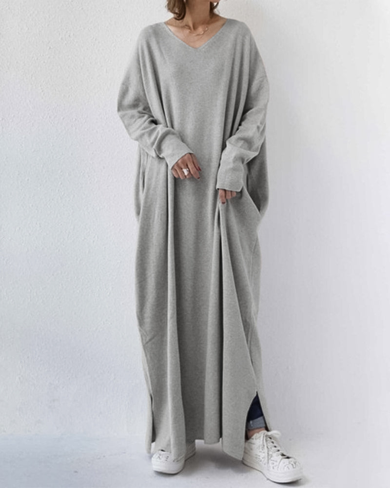 Women's Oversized Long Sleeve Winter Dress - Vonnera