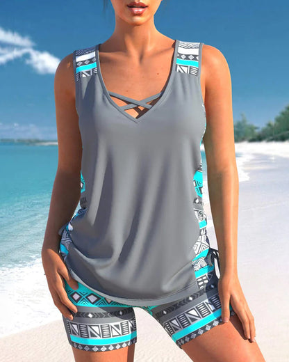 Women's Tankini Swimsuit White