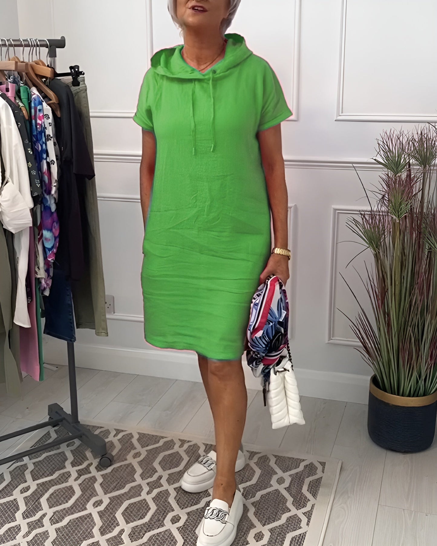 Women's Casual Dress Short Sleeve Knee Length