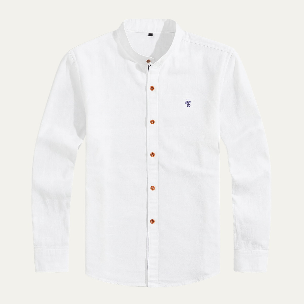 Men's Mandarin Collar Smart Casual Shirt - Vonnera