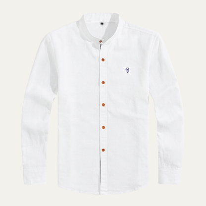 Men's Mandarin Collar Smart Casual Shirt - Vonnera