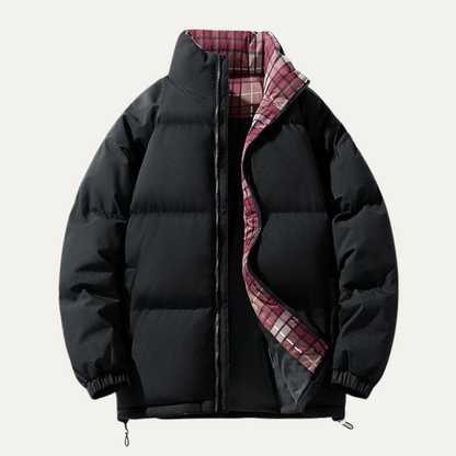 Men's Stand Collar Puffer Jacket Warm - Vonnera