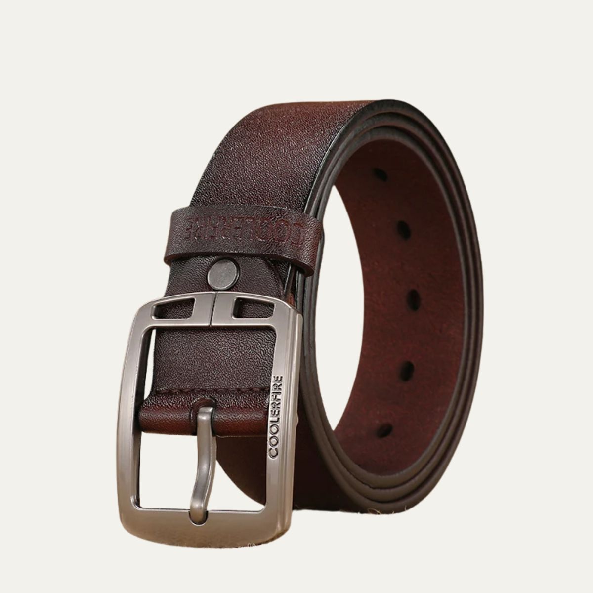 Genuine Cowhide Men's Belt Modern Vintage Style - Vonnera