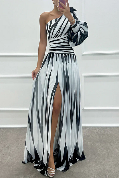 Women's Asymmetrical Sleeve Dress - Vonnera