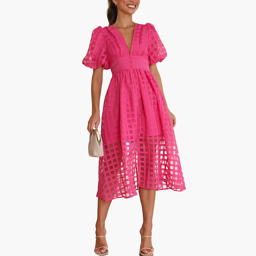 Liliana Women's Midi Dress Elegant Summer Style - Vonnera