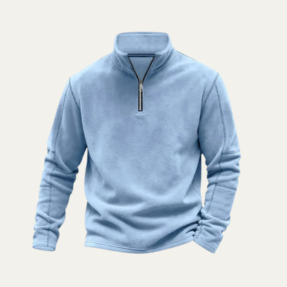 Men's Quarter Zip Fleece Sweater Warm - Vonnera