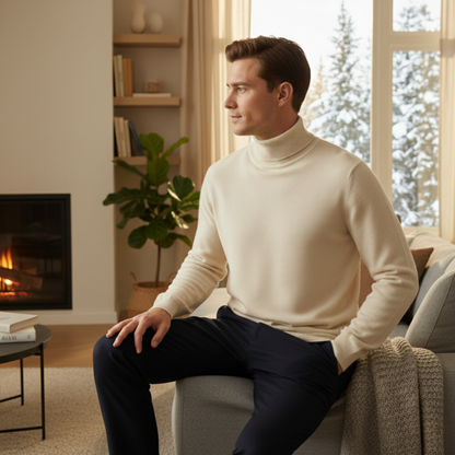 Men's Soft Wool Sweater 100% Wool