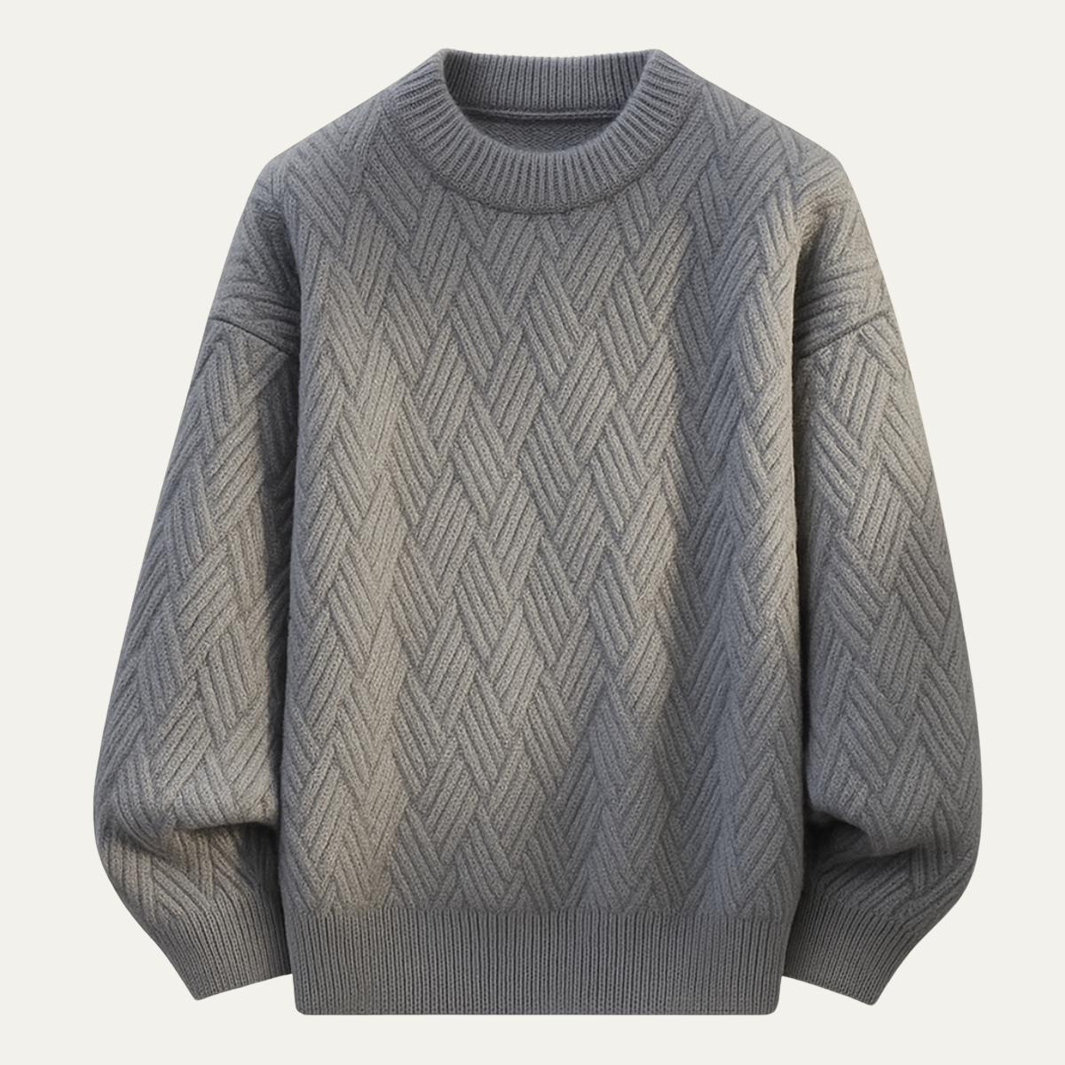 La Maddalena Men's Crew Neck Knitted Sweater Warm Winter - Vonnera