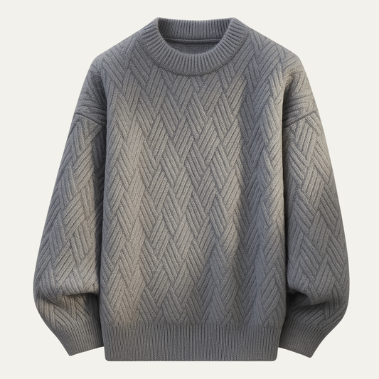 La Maddalena Men's Crew Neck Knitted Sweater Warm Winter - Vonnera