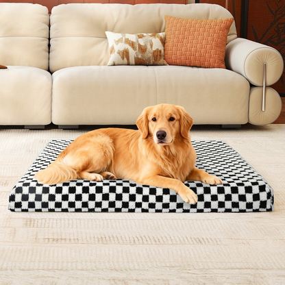 Orthopedic Dog Bed Memory Foam Square Mattress
