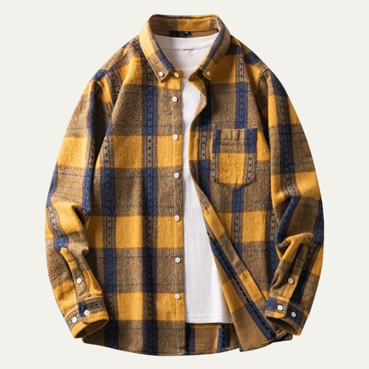Men's Plaid Flannel Shirt Lightweight - Vonnera