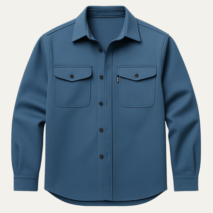 Men's Cotton Blend Button Up Shirt - Vonnera
