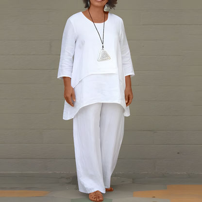 Women's 2-Piece Linen Set - Vonnera