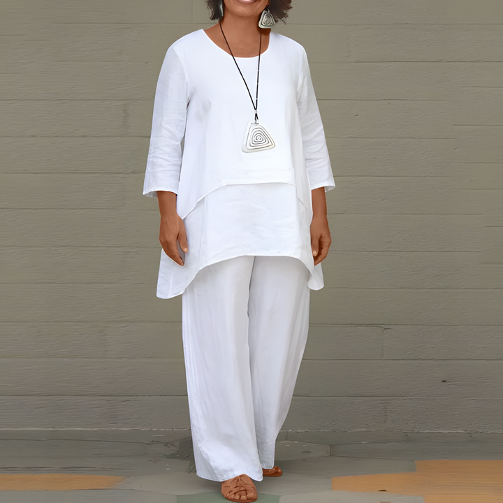 Women's 2-Piece Linen Suit - Vonnera