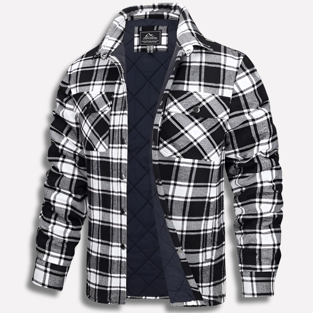 Men's Flannel Shirt Cotton Checked Red Plaid