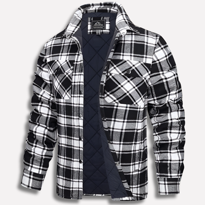 Men's Flannel Shirt Cotton Checked Red Plaid