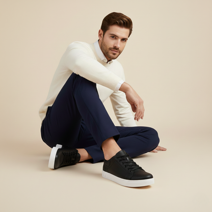 Men's Leather Low Shoes Classic Brown