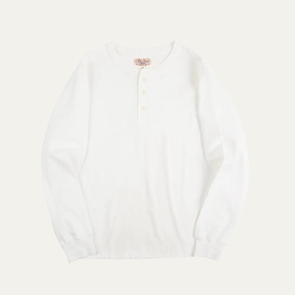 Men's Cotton Henley Shirt Classic Casual - Vonnera