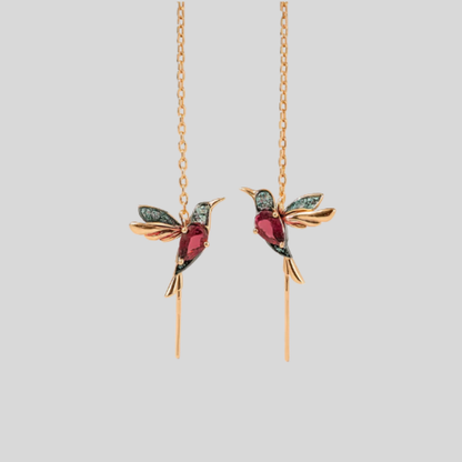 Women's Hummingbird Drop Earrings - Vonnera