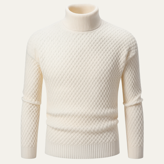 Men's Winter Knit Turtleneck Sweater - Vonnera