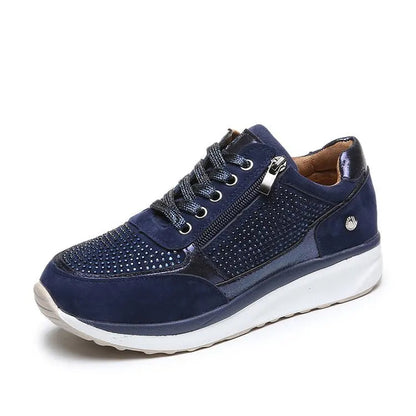 Women's Crystal Accent Platform Sneakers