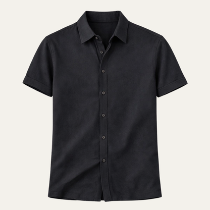 Men's Casual Button-Up Shirt Solid Color - Vonnera