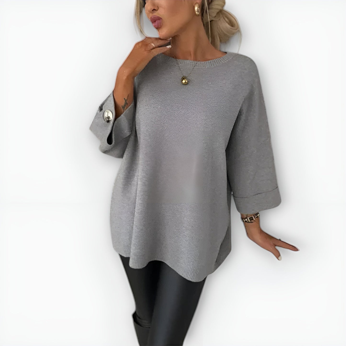 Women's Straight Fit Sweater Loose - Vonnera