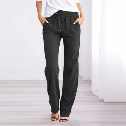 Women's Cotton Linen Trousers - Vonnera