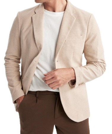 Linen Summer Blazer Breathable Beige - Vonnera