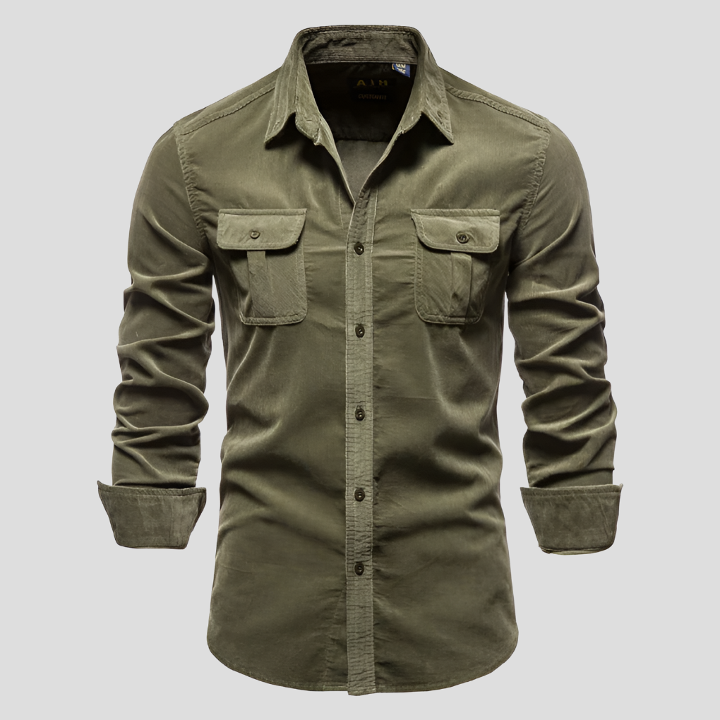 Men's Corduroy Shirt Everyday Comfort - Vonnera