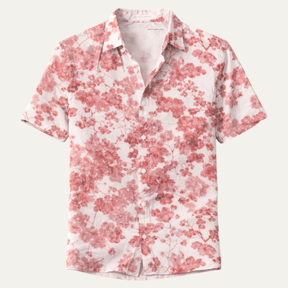 Men's Hawaiian Beach Shirt Soft Coconut Print - Vonnera