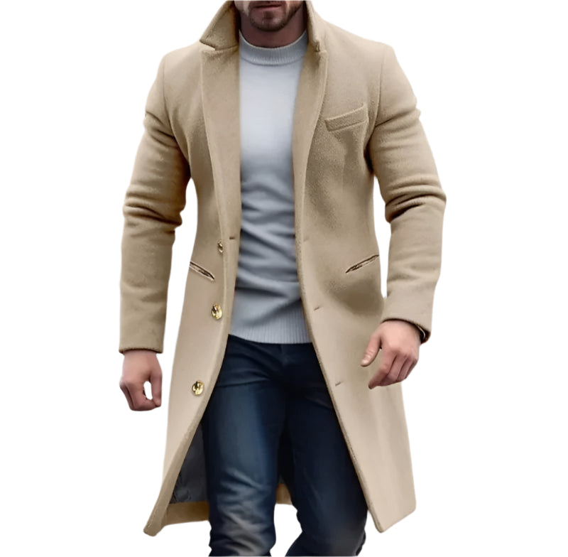 Men's Long Trench Coat Waterproof The Fitzroy