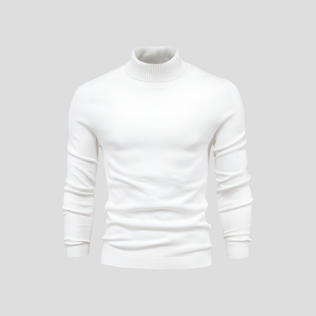 Men's Turtleneck Wool Sweater - Vonnera