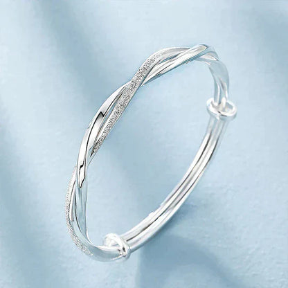 Silver Twisted Chain Bracelet